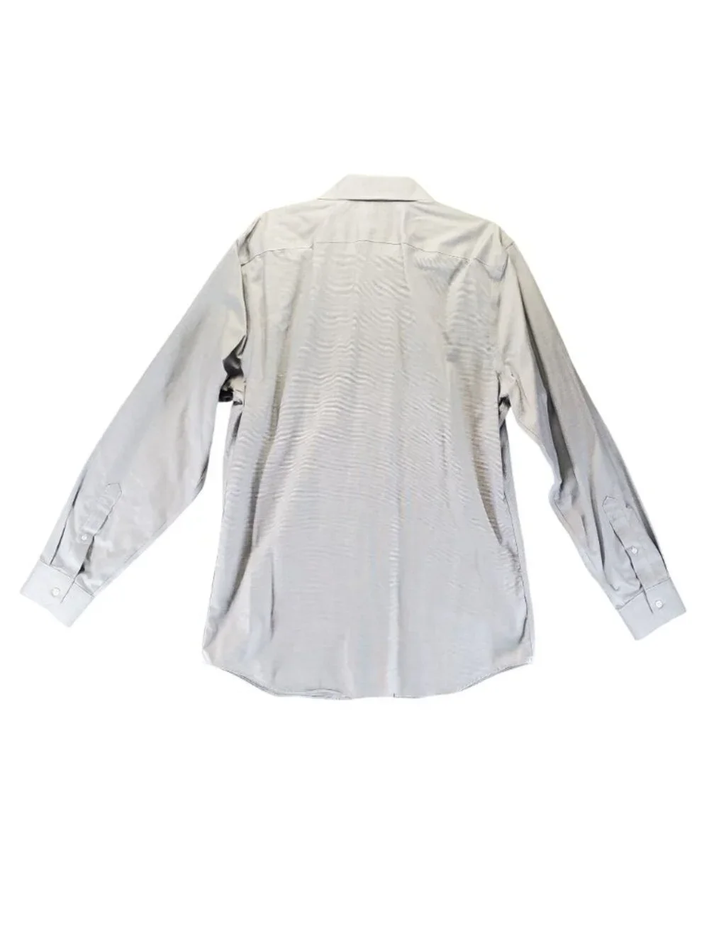 Banana Republic Shirt Mens Size Large Gray Grant Slim Fit Non-Iron Button-Up